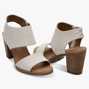 Toms Majorca Natural Cutout comfort block heel sandal